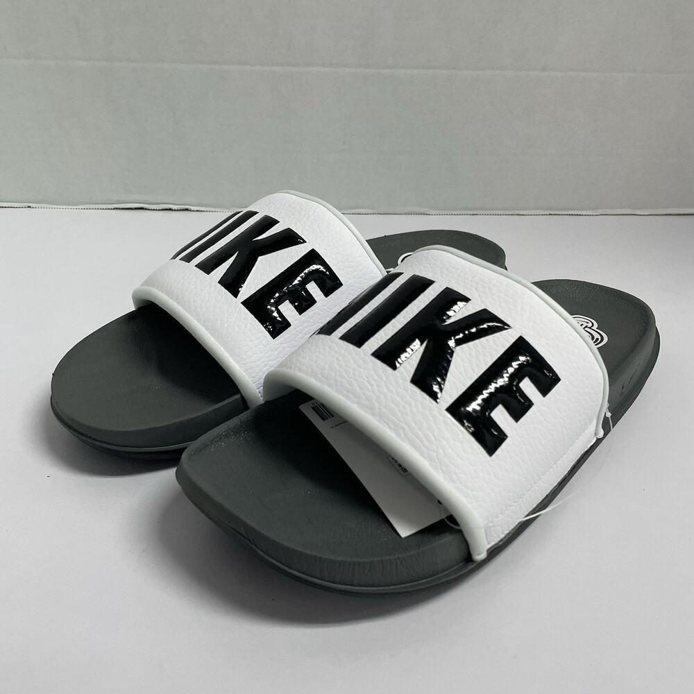 Nike Offcourt Slide Dark Grey White BQ4639 001 Size 10 Men Sandal House Slipper